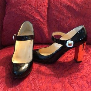 Christian Louboutin black Mary Jane heels size 38